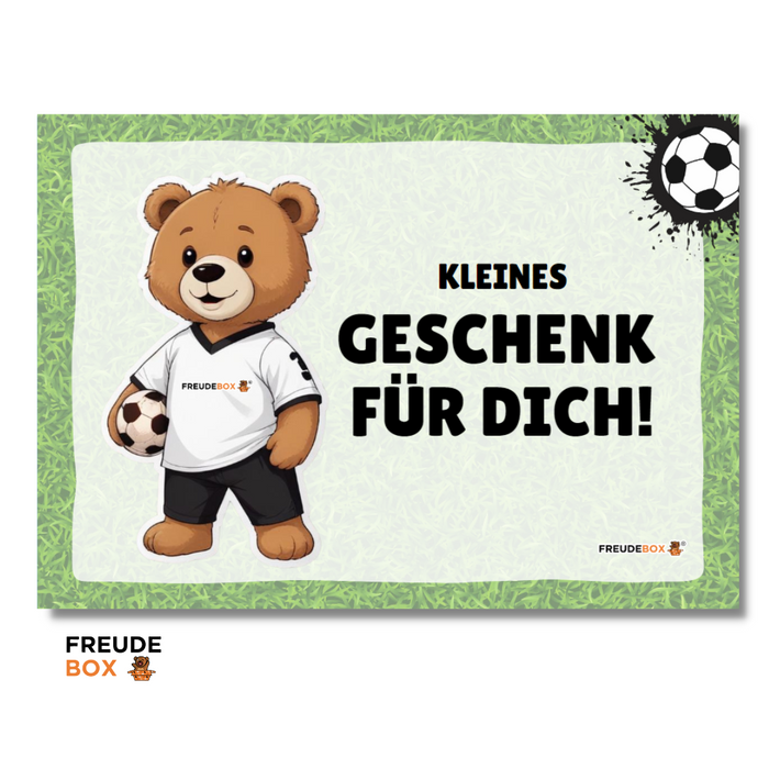 Grußkarte: Fußballgeschenk ✏️