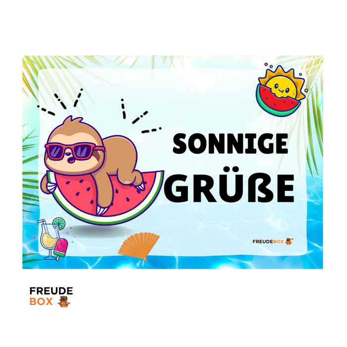 Grußkarte: Sonnige Grüße! ✏️