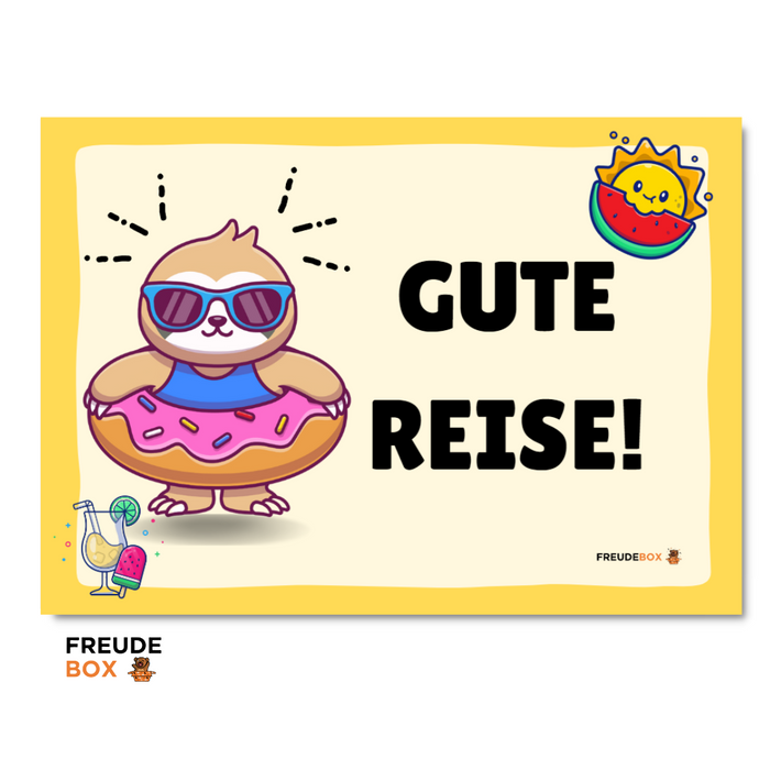 Grußkarte: Gute Reise! ✏️